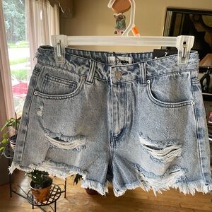 Denim Distressed Women Shorts